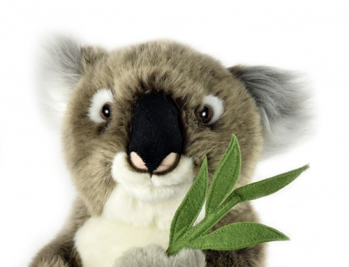 Koala mit Blatt 32 cm